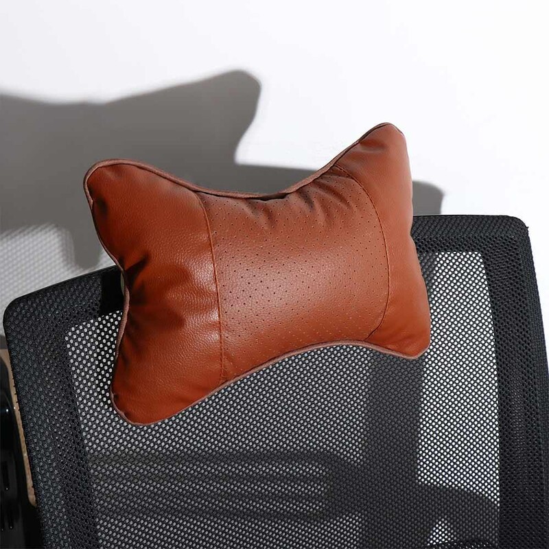 Piele PU Piele PU Perne pentru gât auto, moale, confortabile, pernă de sprijin pentru cap pentru gât, negru/maro/bej/gri, respirabil