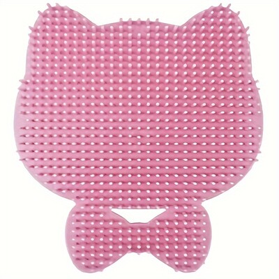 Mājdzīvnieku kaķis skrāpējams nieze dēlis berzēt kutināt artefakts berzēt kutināt artefakts mājdzīvnieku masāža peldošai birstei Cat Groomer sejas masētājs