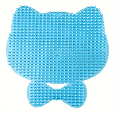 Mājdzīvnieku kaķis skrāpējams nieze dēlis berzēt kutināt artefakts berzēt kutināt artefakts mājdzīvnieku masāža peldošai birstei Cat Groomer sejas masētājs