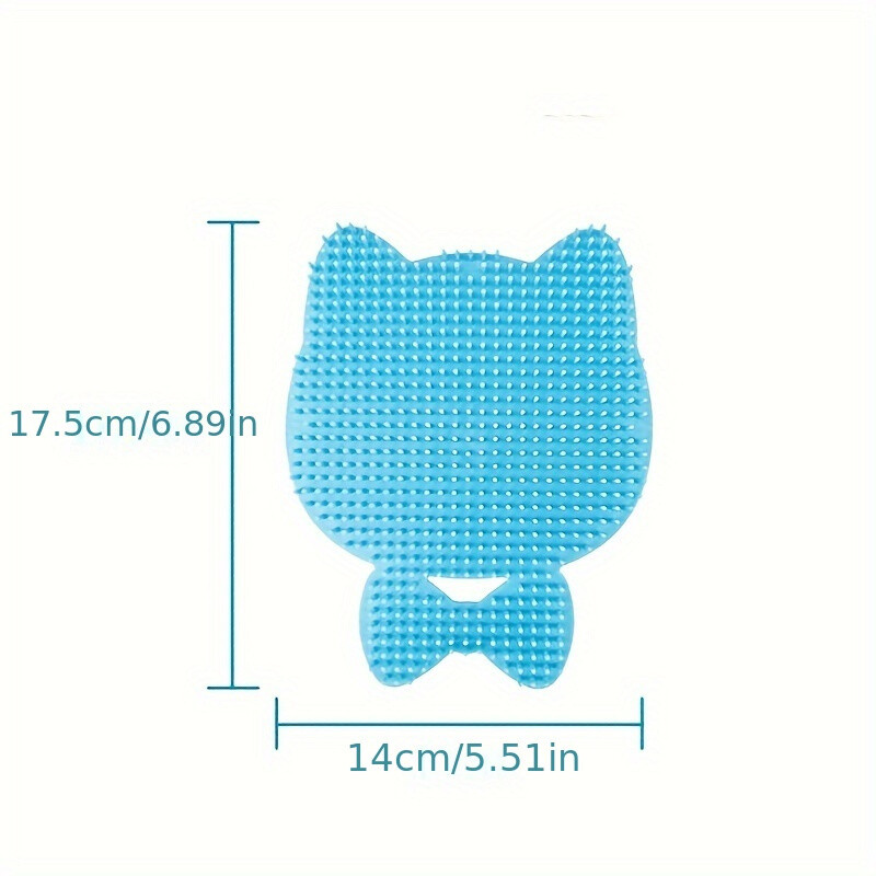 Mājdzīvnieku kaķis skrāpējams nieze dēlis berzēt kutināt artefakts berzēt kutināt artefakts mājdzīvnieku masāža peldošai birstei Cat Groomer sejas masētājs