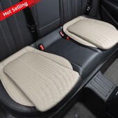 Pernă de mașină respirabilă din piele de lux Burete comercial anti-alunecare pentru vehicule Husă universală de susținere a tamponului de rebound ridicat R7s2