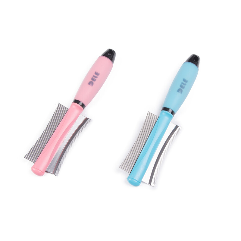 Kisállatszőrfésű macskakutyának szőreltávolító Kétoldalas Easy Deshedding kefe macskaápoláshoz Eszköz hosszú kis szőrű kutyához