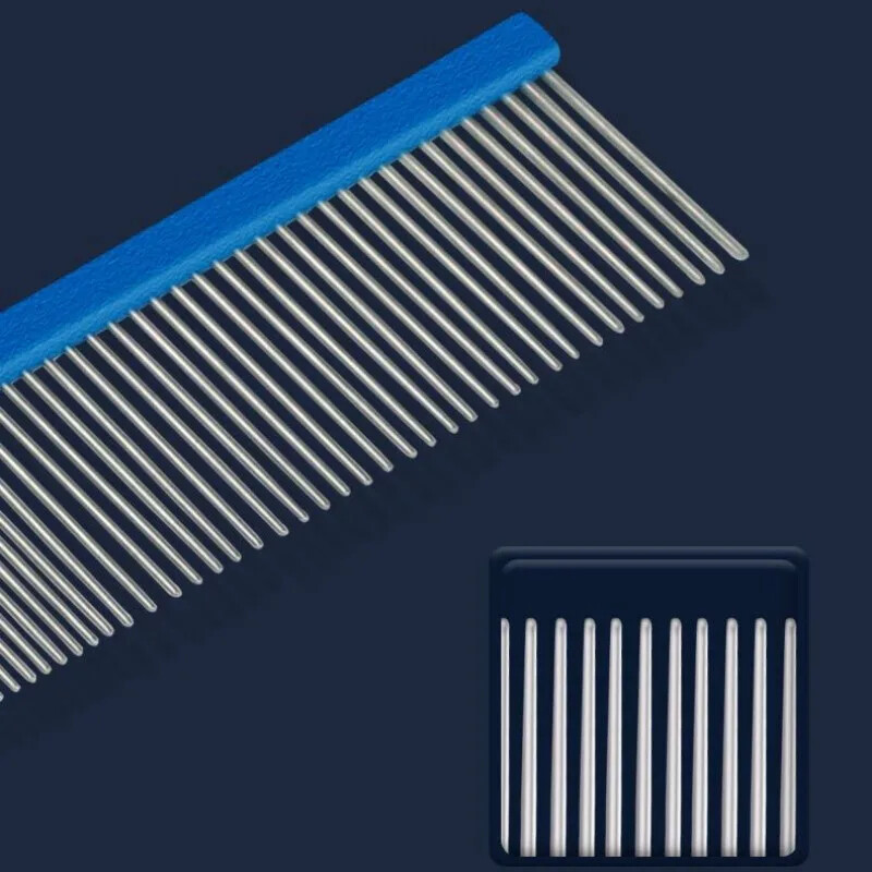 Pieptene pentru pisici Masaj Perie pentru pisici Piepteni din oțel inoxidabil pentru curățarea părului pentru pisici Dispozitiv de îndepărtare a părului pentru animale de companie Perie pentru câini Accesorii pentru pisici