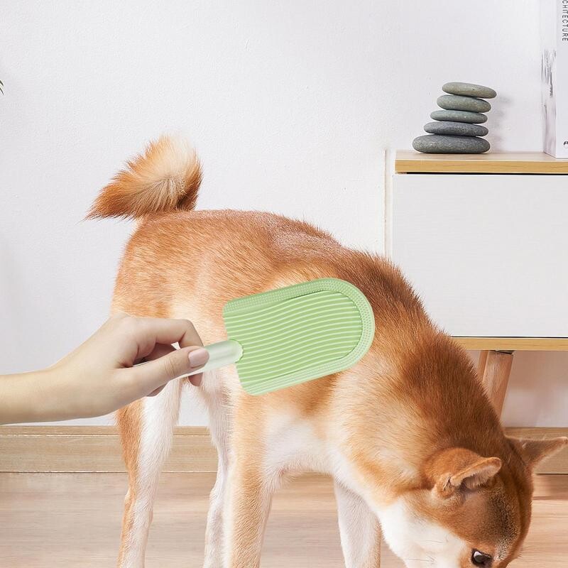 Kaķa mēles ķemme Mājdzīvnieku atslāņojoša attīrīšanas birste, abpusēja maigi un efektīva suka pavilnas suka īsspalvainiem kaķiem, suņiem