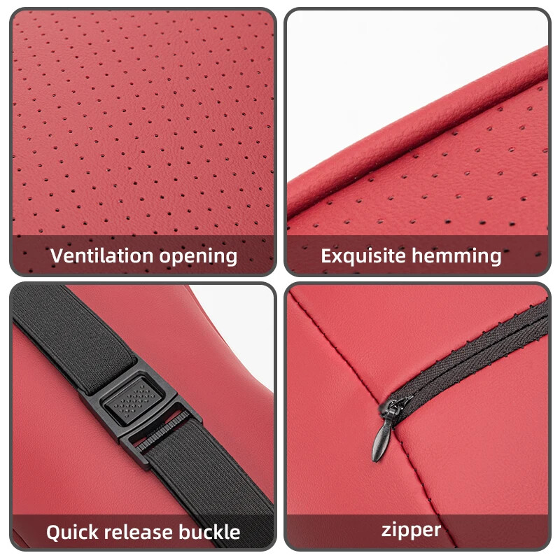 Pernă din piele pentru tetiera pentru gât de mașină pentru Tesla Model 3 Highland Model Y Model 3 SX 2024 Suport Lombar Pernă de talie Perne de scaun