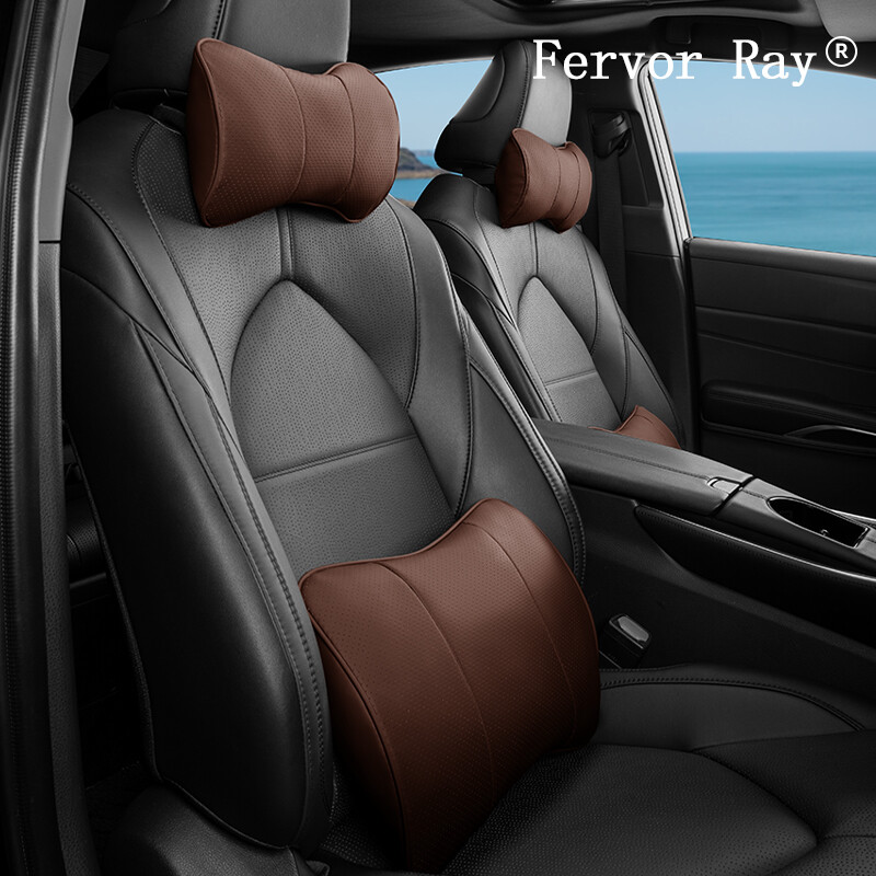 Pernă din piele pentru tetiera pentru gât de mașină pentru Tesla Model 3 Highland Model Y Model 3 SX 2024 Suport Lombar Pernă de talie Perne de scaun