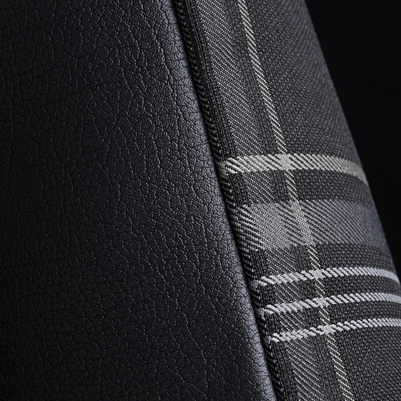 Suport de pernă din PVC cu țesătură tartan pentru tetieră auto pentru VW MK7 GTD GTE GT Accesorii pentru tetieră din spumă cu memorie din țesătură tartan