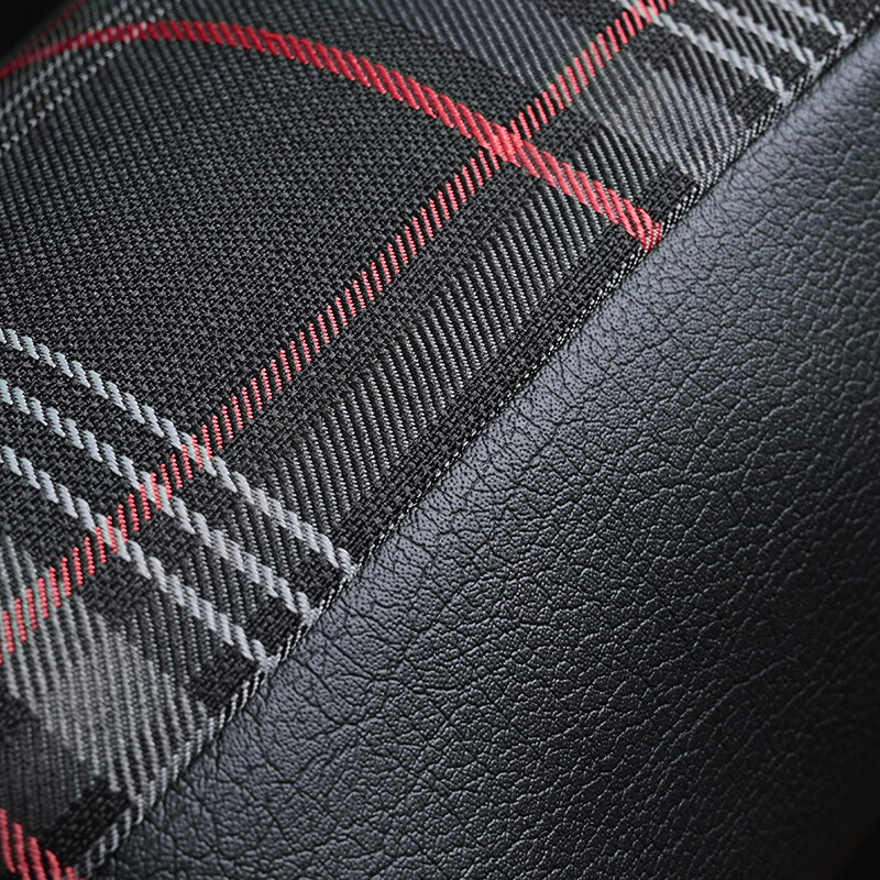 Suport de pernă din PVC cu țesătură tartan pentru tetieră auto pentru VW MK7 GTD GTE GT Accesorii pentru tetieră din spumă cu memorie din țesătură tartan