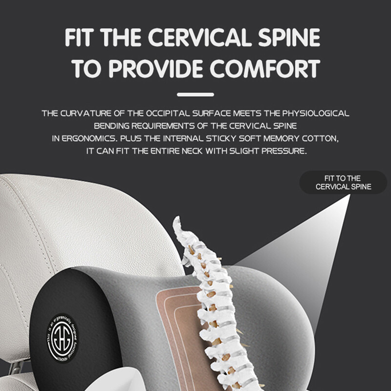 Tetiera mașinii Coloanei vertebrale cervicale Pernă pentru talie Cushi Pernă de protecție a gâtului Scaun de mașină Pernă de gât din bumbac cu memorie Pernă de mașină de înaltă calitate