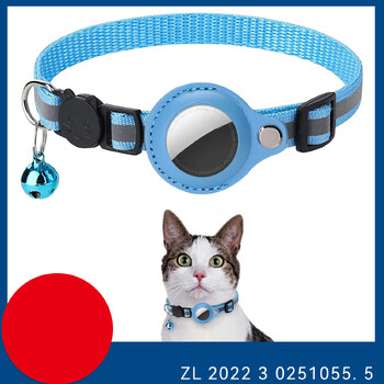 Αξεσουάρ GPS κατοικίδιων ζώων Anti-Lost Collar Cat Apple Airtag Tracker Προστατευτική θήκη με αντανακλαστικό κολιέ γάτας Εργαλείο γατάκι