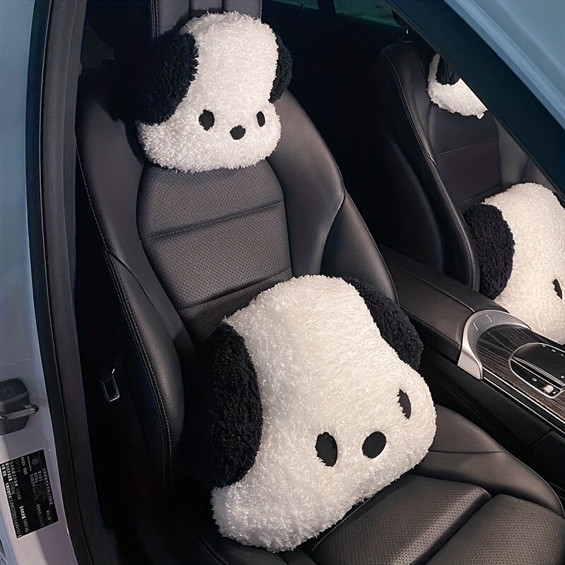 Tetiera drăguță pentru câine din desene animate - suport pentru talie cu suport ergonomic pentru gât, suport pentru spate conturat, confort de neegalat, design elegant