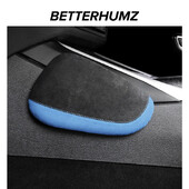 BETTERHUMZ Alcantara pentru Audi A3 A4 A5 A6 SQ5 Q5 TT Q3 Genunchiere pentru interiorul mașinii pernă elastică confortabilă, spumă cu memorie