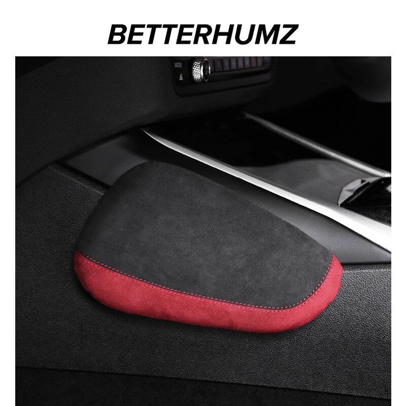 BETTERHUMZ Alcantara pentru Audi A3 A4 A5 A6 SQ5 Q5 TT Q3 Genunchiere pentru interiorul mașinii pernă elastică confortabilă, spumă cu memorie