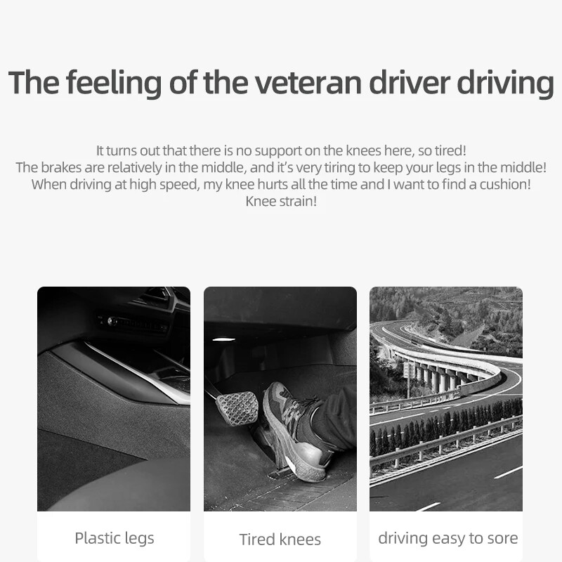 BETTERHUMZ Alcantara pentru Audi A3 A4 A5 A6 SQ5 Q5 TT Q3 Genunchiere pentru interiorul mașinii pernă elastică confortabilă, spumă cu memorie