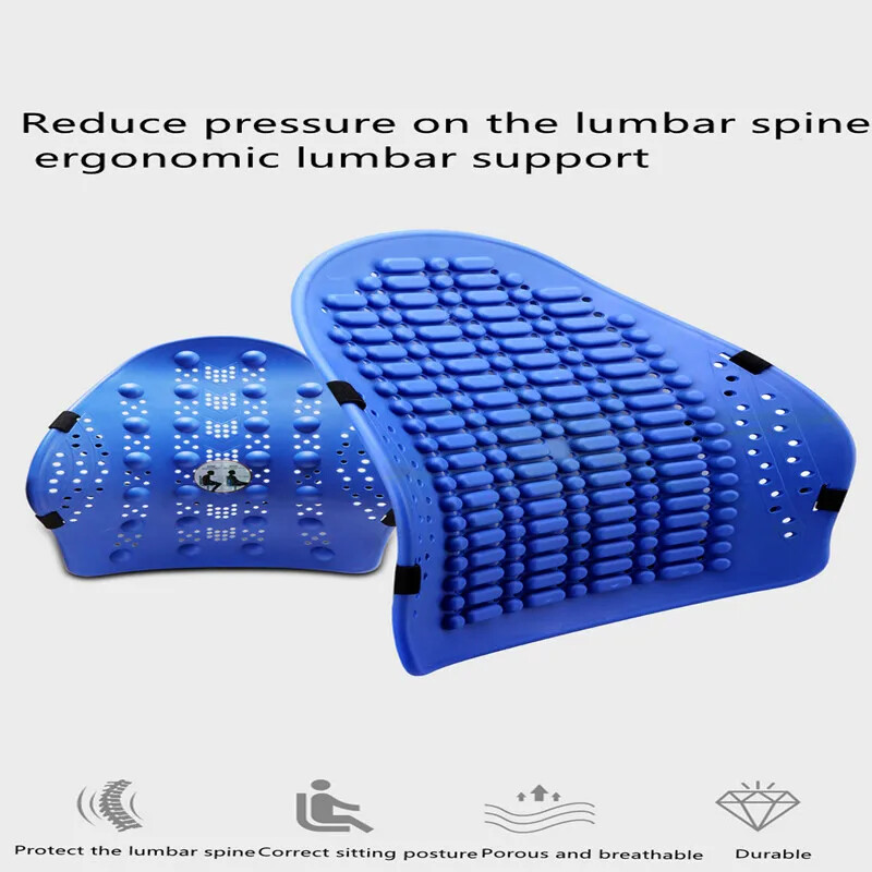 Az új univerzális autós háttámasztó szék masszázs deréktámasztó derékpárna hálós szellőző párnapárna autóirodához otthon