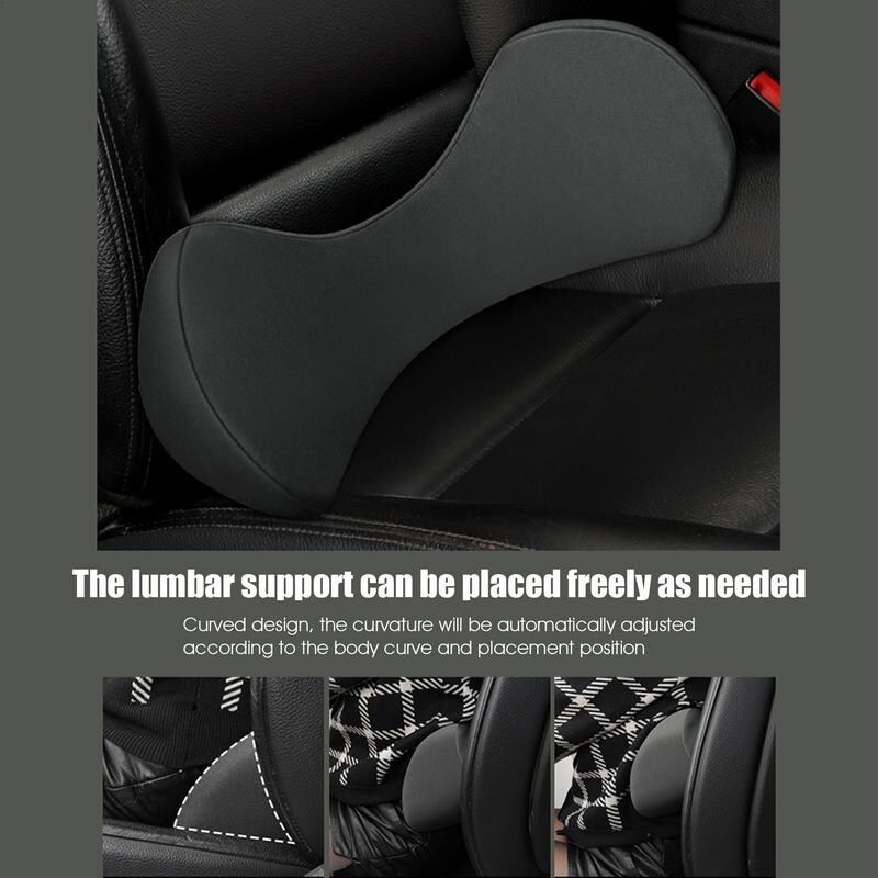 Automatinės automobilio sėdynės juosmens pagalvėlis, putplasčio atrama juosmens pagalvėlė, 3 spalvų biuro kėdės juosmens sėdynės nugarėlė Apsaugokite uodegos stuburą
