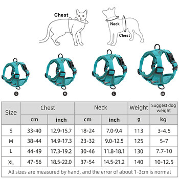 Σετ λουριών και λουριών γάτας απόδειξη διαφυγής για μικρού μεσαίου μεγέθους σκύλος αναπνέουσα αντανακλαστική ρυθμιζόμενη λουράκι για γατούλα για κατοικίδια ζώα