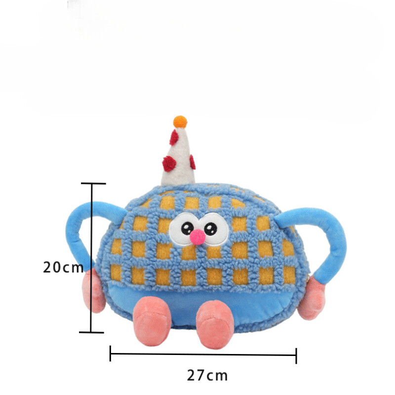 Pernă pentru talie pentru mașină Tetiera pentru mașină Pernă pentru mașină cu picior mare de desene animate, jucărie de pluș cu dungi Pernă pentru gât mașină Pernă pentru spate Husa scaunului