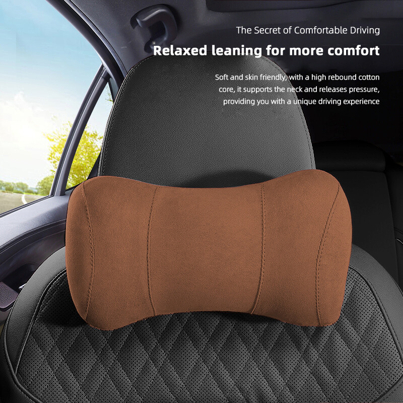 Pernă cu spumă cu memorie pentru gâtul mașinii Suport lombar de protecție pentru spate Pernă respirabilă pentru tetiera mașinii ameliorează stresul pernă pentru scaunul auto