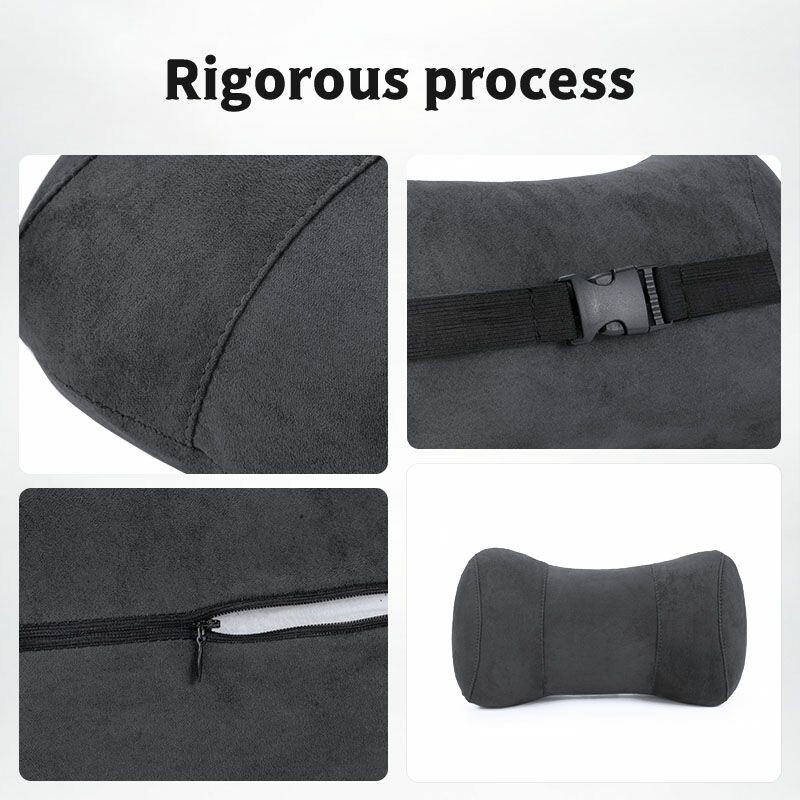 Pernă cu spumă cu memorie pentru gâtul mașinii Suport lombar de protecție pentru spate Pernă respirabilă pentru tetiera mașinii ameliorează stresul pernă pentru scaunul auto