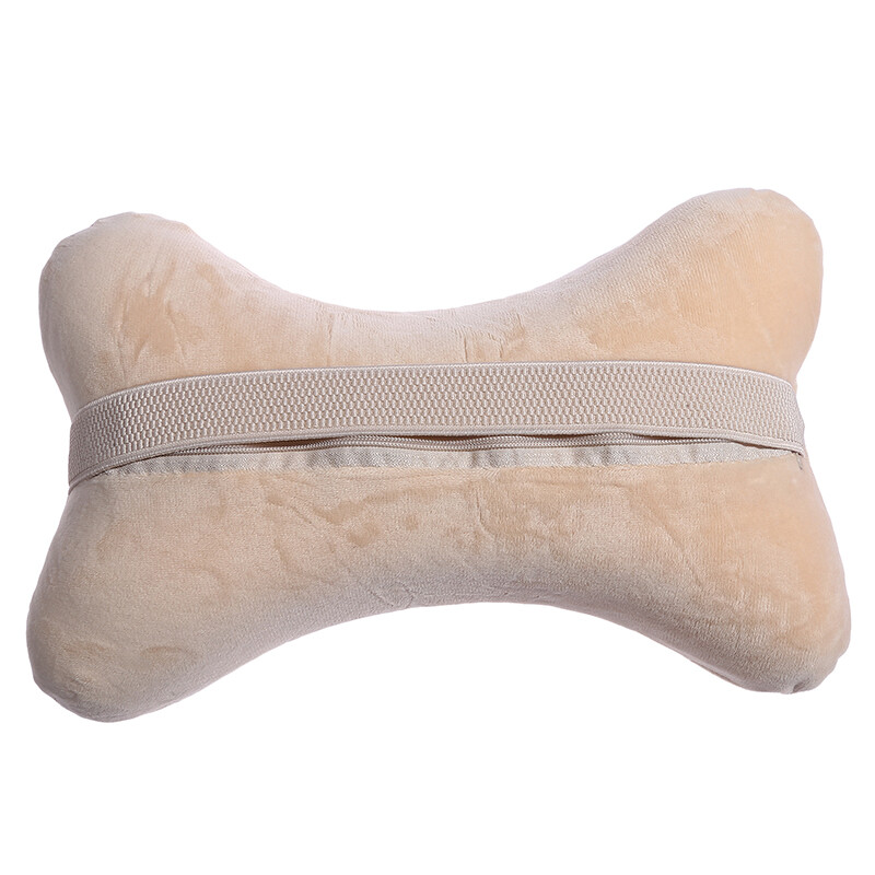 Automobilio kaklo galvos atramos pagalvė Atminties putplasčio automobilio sėdynės kaklo pagalvė Kvėpuojanti krištolo aksominė galvos ir kaklo atrama miego pagalvei