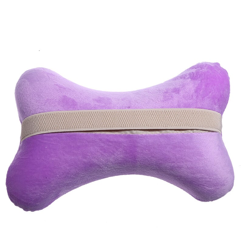 Automobilio kaklo galvos atramos pagalvė Atminties putplasčio automobilio sėdynės kaklo pagalvė Kvėpuojanti krištolo aksominė galvos ir kaklo atrama miego pagalvei