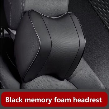 Soft Memory Foam Neck Support Προσκέφαλο Οσφυϊκή πλάτη Μαξιλάρι αυτοκινήτου Προσκέφαλο καθίσματος για οδήγηση Relax 100% Soft Memory Foam, Pu Leather