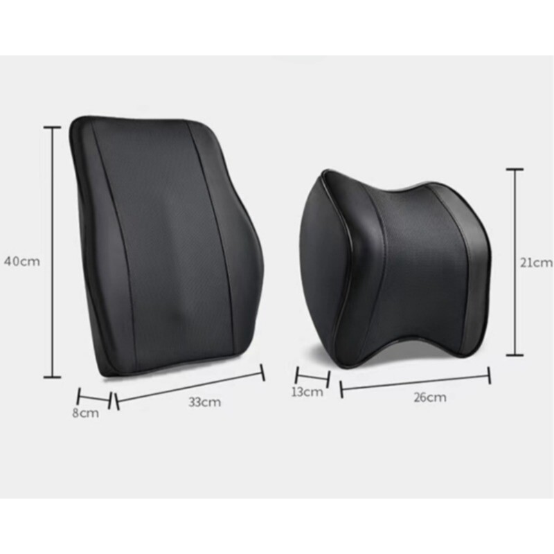 Mīkstas atmiņas putas kakla atbalsta galvas balsts jostasvietas aizmugurē automašīnas spilvena sēdekļa galvas balsts braukšanai Relax 100% mīkstas atmiņas putas, PU āda