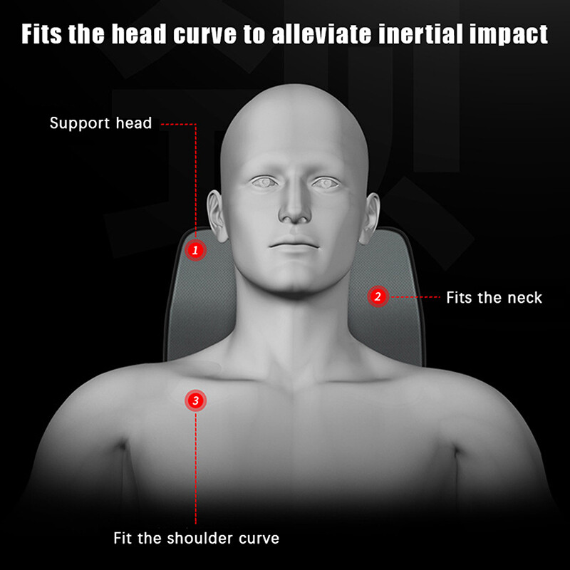 Automobilio galvos atrama kaklo pagalvė Automobilio automobilio kaklo pagalvė Atminties putos, kvėpuojančios galvos atramos kaklo atramos apsauga Automobilių interjeras