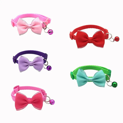 Többszínű állítható kisállat-kiegészítők Kisállat nyakörvek Új kisállat csengőnyakörvek Aranyos macskanyakörvek Kisállatkellékek