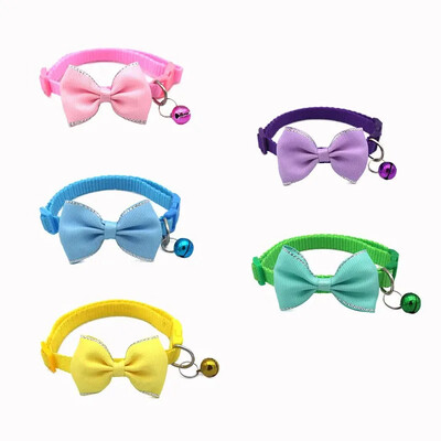 Többszínű állítható kisállat-kiegészítők Kisállat nyakörvek Új kisállat csengőnyakörvek Aranyos macskanyakörvek Kisállatkellékek