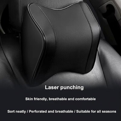 Komfort autós fejtámla párna Memóriahab, légáteresztő autós nyaktámasztó párna levehető huzattal Ergonomikus kialakítás fájdalomcsillapító