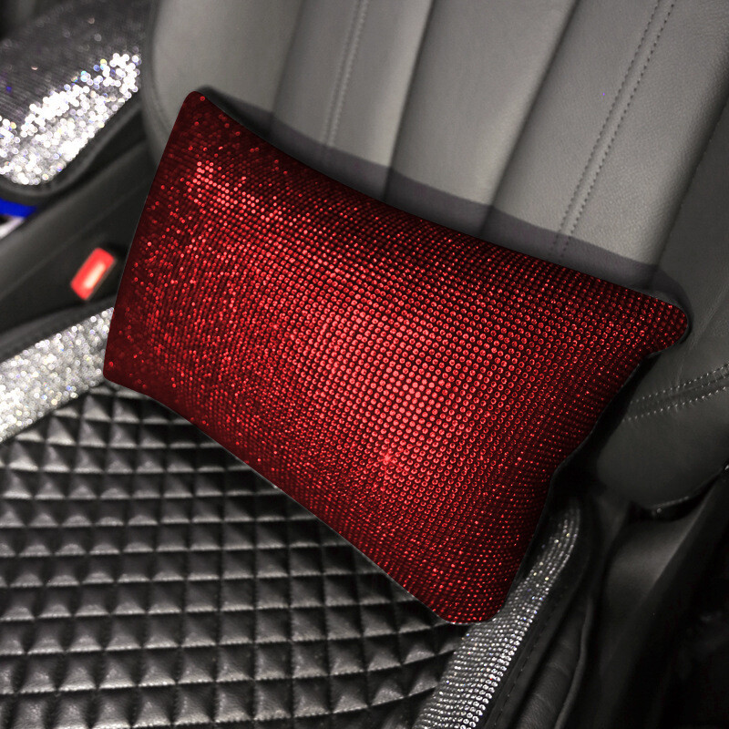 5 culori Bling stras mașină pernă talie diamant cristal auto lombar pernă pentru spate suport suport huse scaune decorare interioară