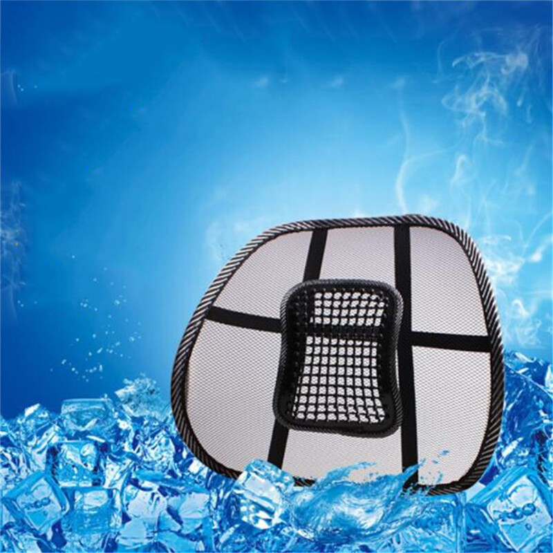 Juodos automobilinės kėdutės biuro kėdės masažinis nugaros juosmens atramos tinklelis, kvėpuojantis elastinis pagalvėlės pagalvėlė nugaros juosmens pagalvėlė automobilio vairuotojui