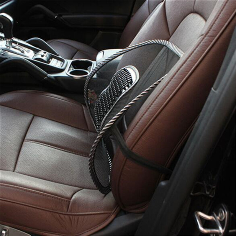 Juodos automobilinės kėdutės biuro kėdės masažinis nugaros juosmens atramos tinklelis, kvėpuojantis elastinis pagalvėlės pagalvėlė nugaros juosmens pagalvėlė automobilio vairuotojui