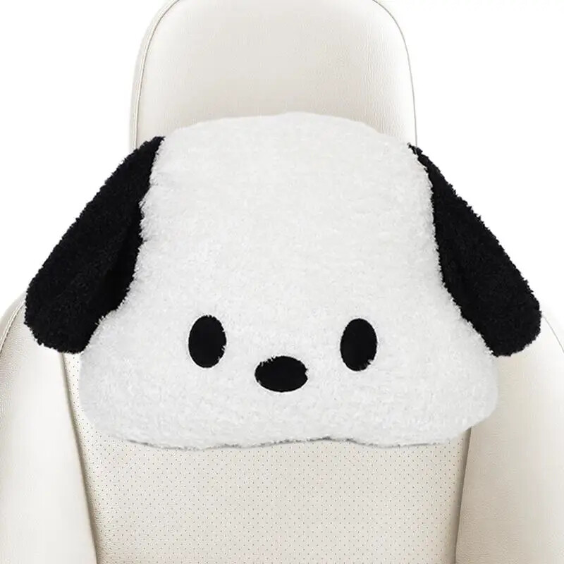 Automobilio sėdynės pagalvėlė Miela juodai balta šunų automobilio keturių sezonų juosmens pagalvės apsauginė pagalvėlė su elastine juostele, skirta automobiliams