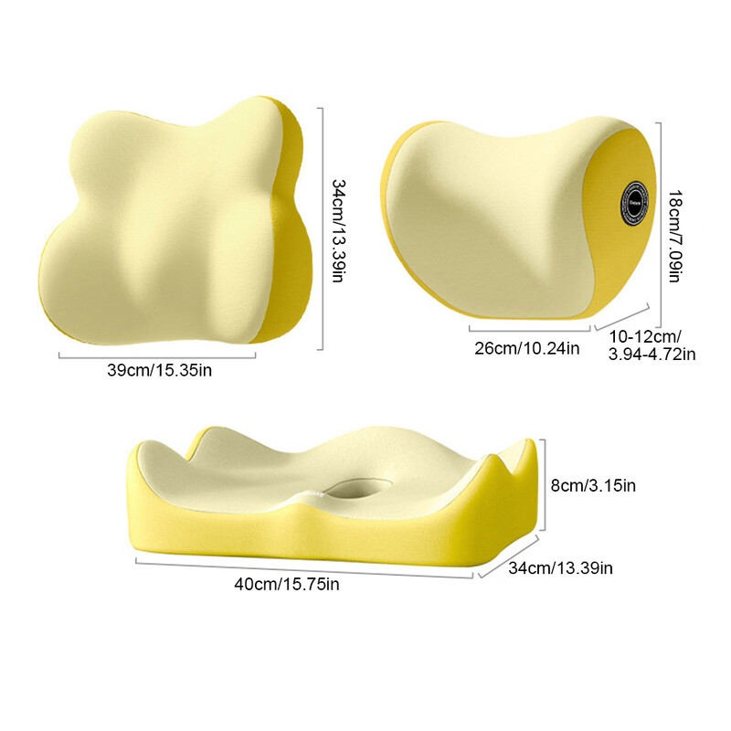 Minkšta juosmens atrama vairavimo sėdynei Atminties putplasčio juosmens pagalvė apatinės nugaros dalies skausmą malšinanti juosmens atramos pagalvė automobilio sėdynei