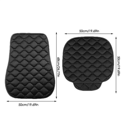 Atskiriama automobilio sėdynės pagalvėlė žieminė šilta sėdynė pagalvėlė apsauga kvėpuojanti neslystanti pliušinis sėdynės užvalkalas su priekine kišene