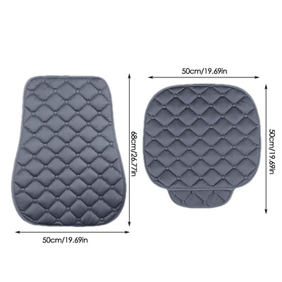 Atskiriama automobilio sėdynės pagalvėlė žieminė šilta sėdynė pagalvėlė apsauga kvėpuojanti neslystanti pliušinis sėdynės užvalkalas su priekine kišene