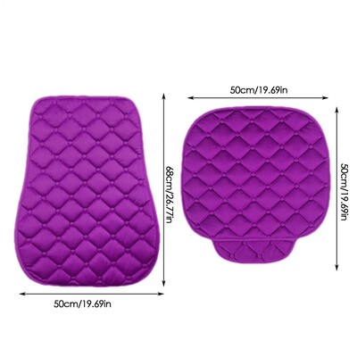 Atskiriama automobilio sėdynės pagalvėlė žieminė šilta sėdynė pagalvėlė apsauga kvėpuojanti neslystanti pliušinis sėdynės užvalkalas su priekine kišene
