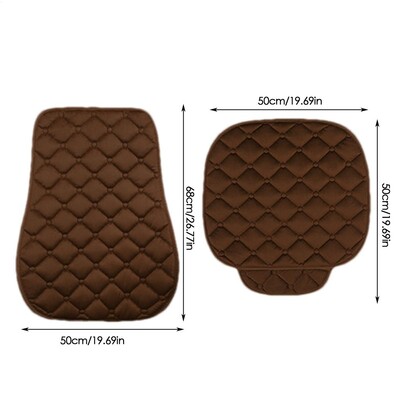 Atskiriama automobilio sėdynės pagalvėlė žieminė šilta sėdynė pagalvėlė apsauga kvėpuojanti neslystanti pliušinis sėdynės užvalkalas su priekine kišene