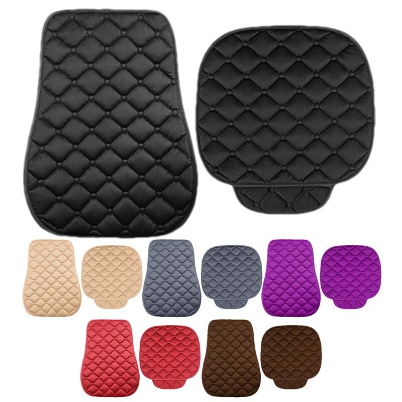 Atskiriama automobilio sėdynės pagalvėlė žieminė šilta sėdynė pagalvėlė apsauga kvėpuojanti neslystanti pliušinis sėdynės užvalkalas su priekine kišene