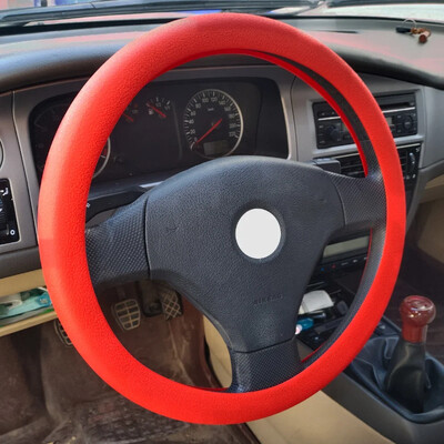Automobilių universalus silikoninis vairas, elastingas pirštinių dangtelio tekstūra, minkštas kelių spalvų automatinis dekoravimas, pasidaryk pats, priedai
