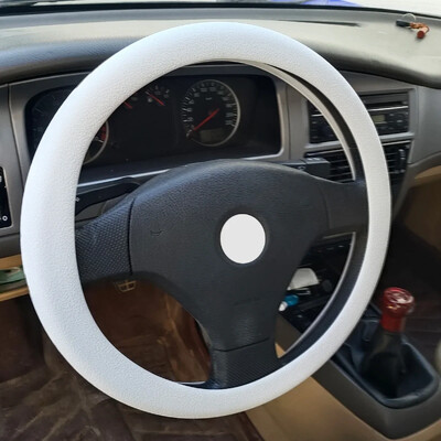Automobilių universalus silikoninis vairas, elastingas pirštinių dangtelio tekstūra, minkštas kelių spalvų automatinis dekoravimas, pasidaryk pats, priedai