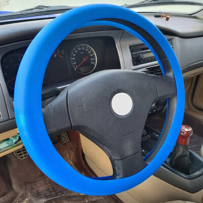 Automobilių universalus silikoninis vairas, elastingas pirštinių dangtelio tekstūra, minkštas kelių spalvų automatinis dekoravimas, pasidaryk pats, priedai