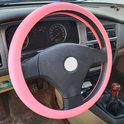 Automobilių universalus silikoninis vairas, elastingas pirštinių dangtelio tekstūra, minkštas kelių spalvų automatinis dekoravimas, pasidaryk pats, priedai