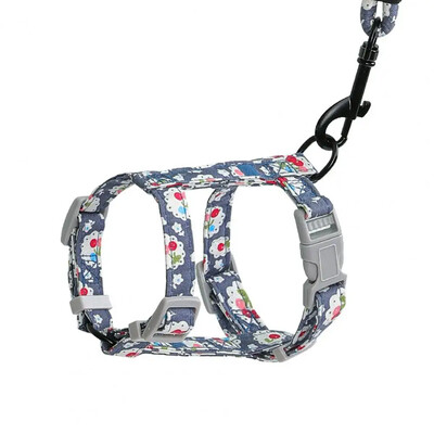 1 szett Kiválóan varrható macska póráz mellkasi heveder hosszú szíj kisállat vontatási kötél hátpánt csat Kutya macskatartozékok