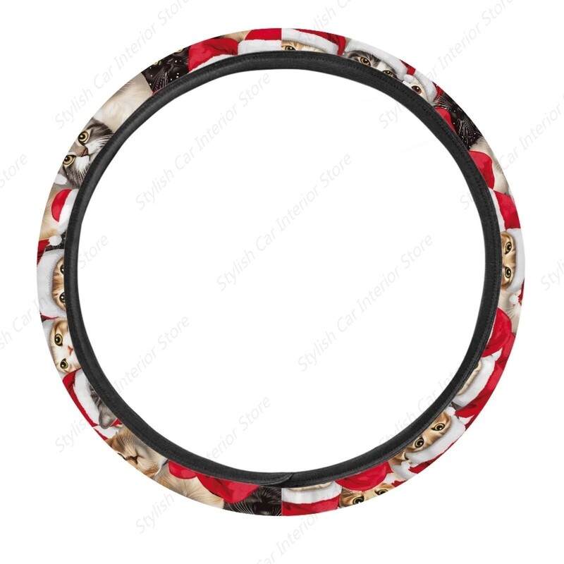 Imprimare de Crăciun Husă Volan Mașină Accesorii Interioare Auto Sedan Volan Wrap Vehicul Interior Protector