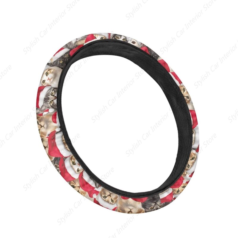 Imprimare de Crăciun Husă Volan Mașină Accesorii Interioare Auto Sedan Volan Wrap Vehicul Interior Protector