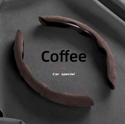 Seemisnahast roolikate 38 cm auto rooliratta kaitse, tekstureeritud libisemisvastased higikindlad universaalsed dekoratiivtarvikud